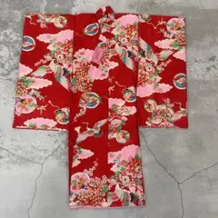 七五三　3歳女の子　アンティーク着物【K3-08】