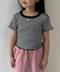 ꕤꕤチャオパニックティピー/【KIDS】ボーダーコンパクトTeeのサムネイル