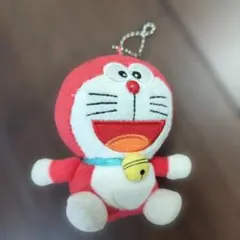 赤いドラえもん マスコット キーチェーン付き
