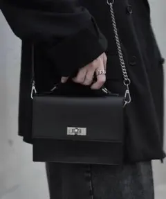 @*!様 ユウ × DEVICE メタルチェーンショルダーバッグ 2way スク