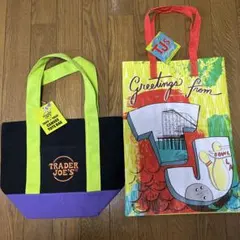 【新品未使用】TRADER JOE'S キャンバストートバッグ&エコバッグセット