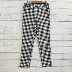 GU ギンガムチェック スリムパンツ 春秋 綺麗め 大人カジュアル 通勤休日兼用