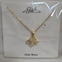 Glitz Wave ゴールドカラー 惑星モチーフ ネックレスのサムネイル