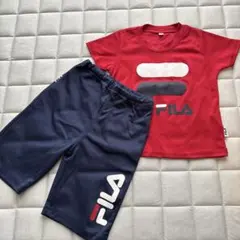 美品 FILA メッシュ スポーツウエア 上下セット 95cmのサムネイル