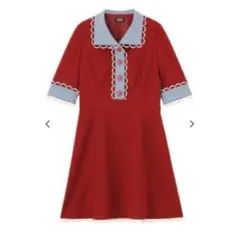 【PAMEO POSE】パメオポーズ ワンピース 赤 Mサイズ