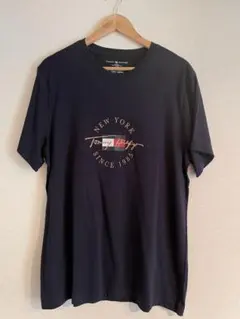 【M/ネイビー】TOMMY HILFIGER トミーヒルフィガー Tシャツ