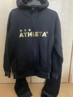 アスレタ キッズ 上下セット150 黒 パンツ ウェア ジャージ