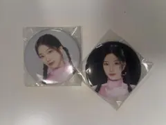 LESSERAFIM 缶バッジ KAZUHA 2個セット