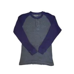 y2k old uniqlo ユニクロ ラグラン サーマル ヘンリーネック M