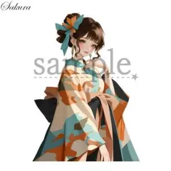 【SA-348】Sakura＊オリジナル♡人物ステッカー