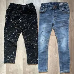 BREEZE 柄パン スキニーパンツ ブリーズ デニムパンツ 110サイズ