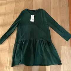 ZARA グリーンワンピ　L