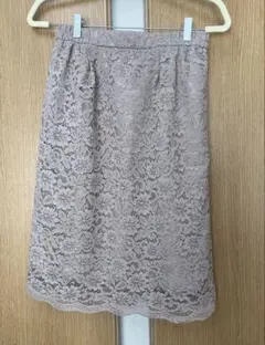 earth music&ecology 花柄レースタイトスカート