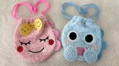 お値下げOK♪ ♡がんこちゃん がんぺいちゃん巾着ポーチ 2点セット♡
