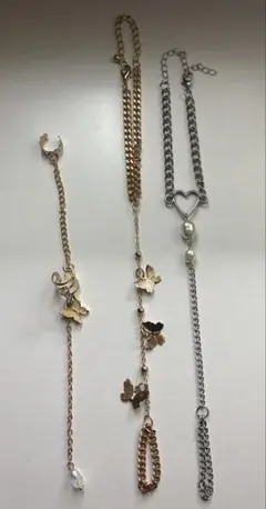 イヤーカフ・ハンドチェーン 【3点セット】