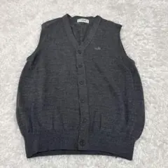 CROCODILE クロコダイル ニットベスト Mサイズ　チャコールグレーのサムネイル