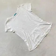 EGLANTINE Tシャツ 半袖 ホワイト クルーネック 綿100% シンプル