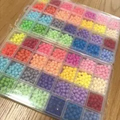 プラスチック ビーズ カラフル 計24色 5mm?6mm?