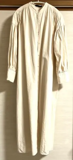 アーバンリサーチロッソ　バンドカラー　シャツワンピース　ボリュームスリーブ