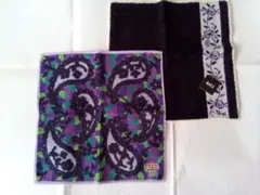 ANNA SUI ペイズリー柄 タオルハンカチ　BIGI花柄タオルハンカチ