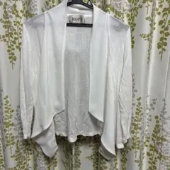 ROPE ホワイト M 長袖カーディガン
