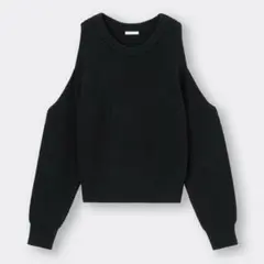 GU gu ジーユー　ニット　セーター　カットアウトセーター　長袖　XL