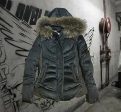 archive パイソン柄　ファーダウン　y2k opium グランジ　希少