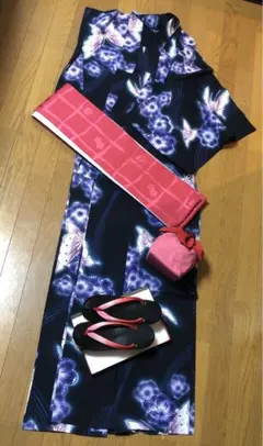 浴衣・帯・下駄・巾着セット