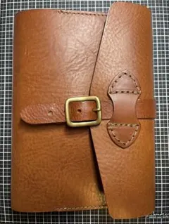 土屋鞄 ほぼ日手帳カバー カギ付き ラウンドファスナー ブラウン A6 