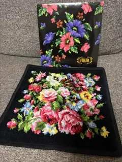 FEILER 花柄 タオルハンカチ 約25cm