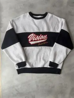 Vision Street Wear スウェット 裏起毛 グレー/ネイビー