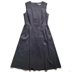 美品 セオリーリュクス リネン混ノースリーブワンピース ストレッチ Lovisa