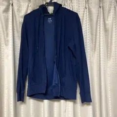 UNIQLO メンズ ジップアップパーカー ネイビー L
