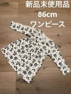 新品未使用品　プチバトー花柄ワンピース　86cm