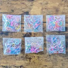 多色 ヘアゴム 6パックセット