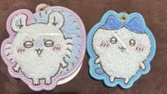 ちいかわ＆モモンガ もこもこサガラ刺繍キーホルダー ハチワレ 2点セット