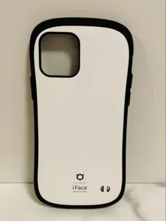 iFace ケース iPhone12 ホワイト×ブラック