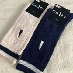 新品2足⭐︎EAST BOYイーストボーイ　ハイソックス　15-20㎝　紺＆ピンク