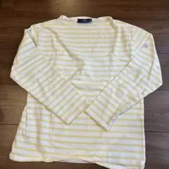 SAINT JAMES 長袖Tシャツ ホワイト/イエロー IENA別注