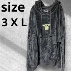 ✨海外古着✨STAR WARS グレー フード付きパーカー 3X ユニセックス