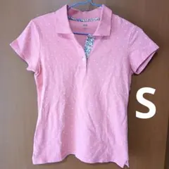 ピンク ドット柄 ポロシャツ Sサイズ　ユニクロ　UNIQLO　レディース