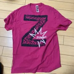 あと1時間で終了。値下げ禁止！ZUMBA ピンク Tシャツ レオパード柄