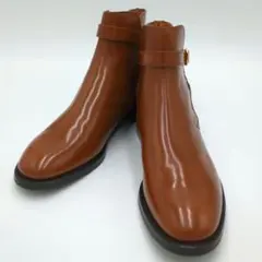 極美品　未使用　Church"s チャーチ　ベルト　ショートブーツ　茶　37.5のサムネイル