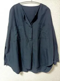 niko and... テンセル混スキッパーシャツ M 長袖シャツ ブラック