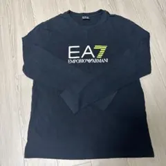 EA7 Emporio Armani ネイビーロングスリーブTシャツ