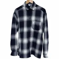 色良好 紺Ｘ白CalTop キャルトップ オンブレチェックシャツ