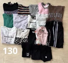 女の子　半袖・長袖Tシャツ・レギンスまとめ売り 18点セット