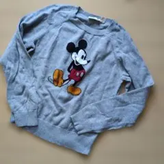 一度着用★UNIQLO★Disney ミッキーマウス セーター 140 ユニクロ