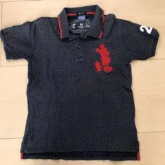 ミッキーマウス ポロシャツ ネイビー