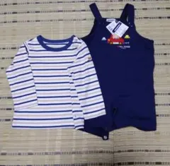 新品　ミキハウス　オーバーオール　セットアップ　フリー